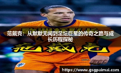 范戴克：从默默无闻到足坛巨星的传奇之路与成长历程探秘
